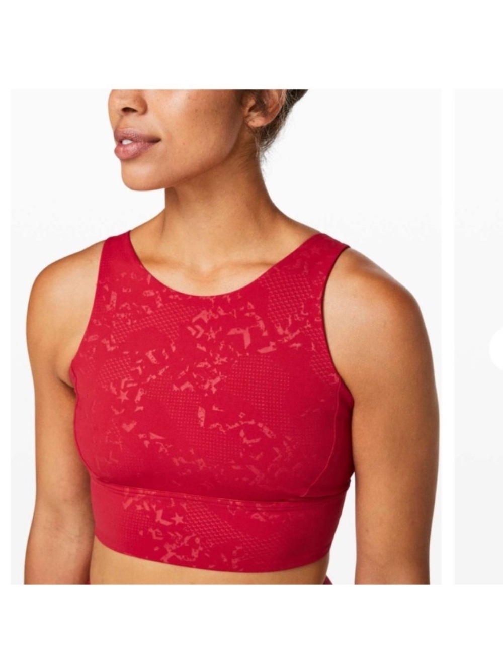 Lululemon x Barry’s Stronger As One Longline Sports Bra - Red